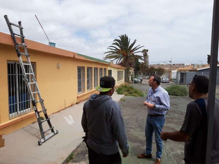 Obras de rehabilitación de las instalaciones del CED de La Pardilla (Foto TA)